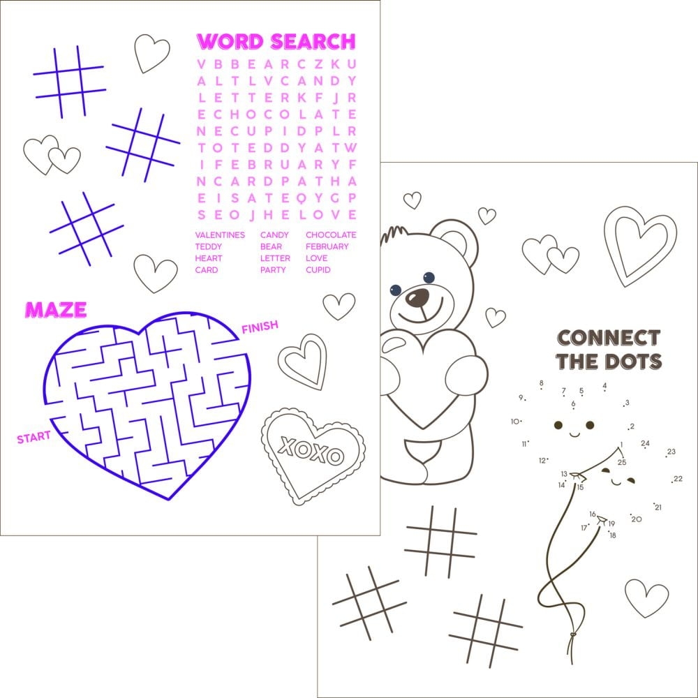 valentine's day activity sheets valentine's day activity sheets