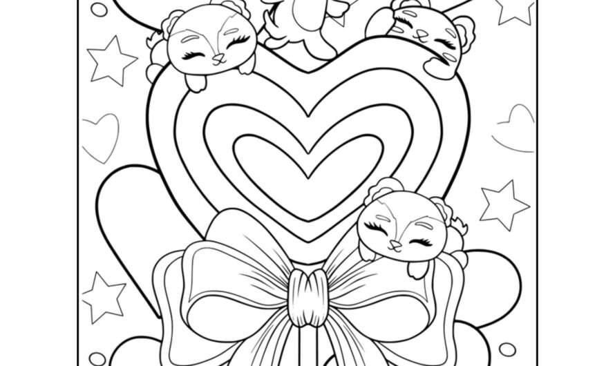 Valentine Coloring Book Pages