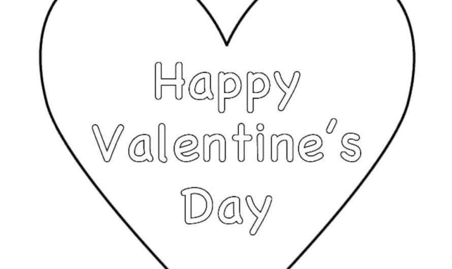 Valentines Day Coloring Sheets