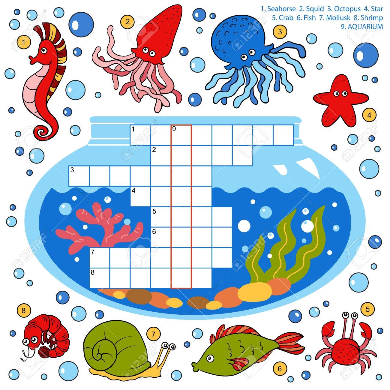Vector Color Crossword Education Game For Children About Fish Royalty Free SVG Cliparts Vectors And Stock Illustration Image 48509825 Vector Color Crossword Education Game For Children About Fish Royalty Free SVG Cliparts Vectors And Stock Illustration Image 48509825