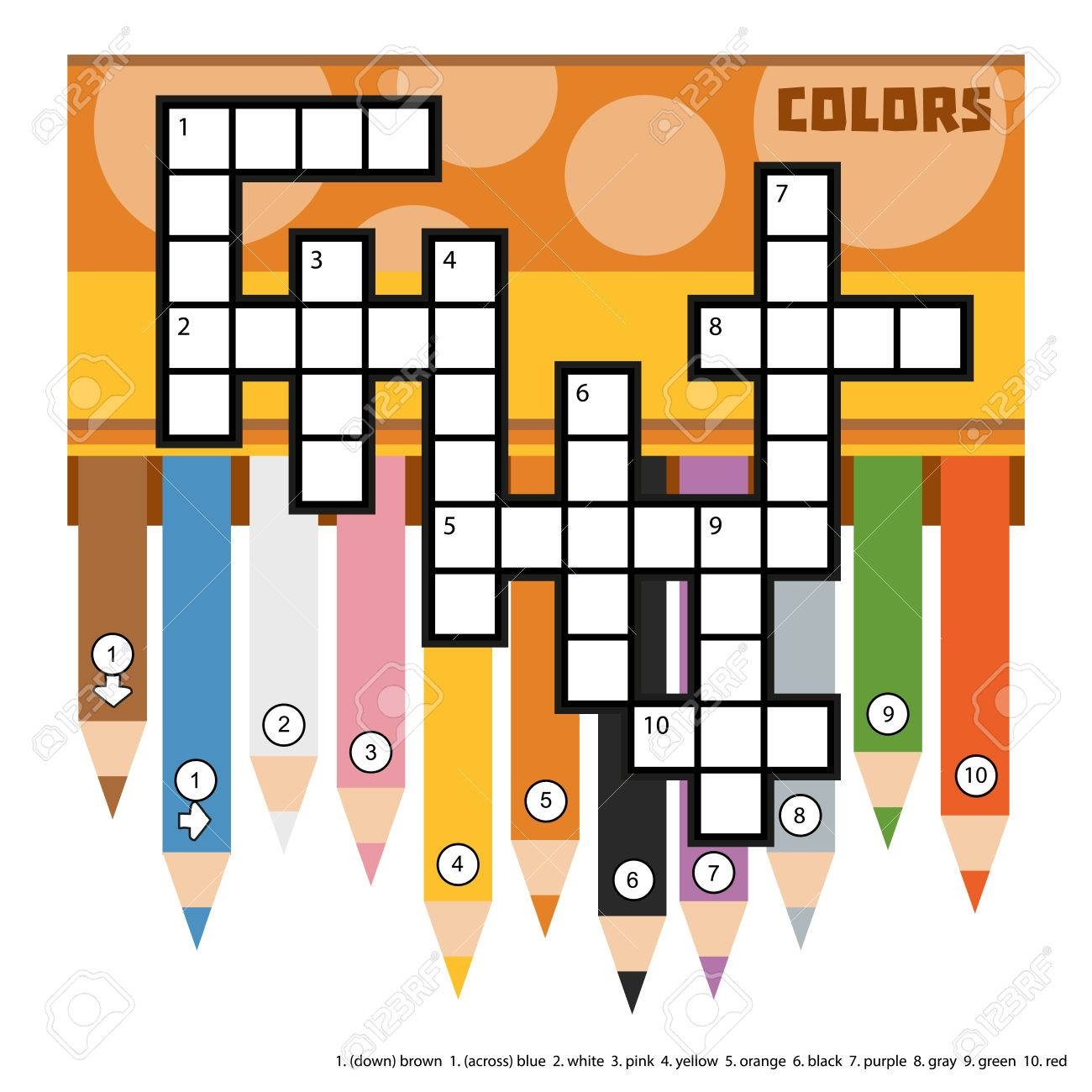 Vector Color Crossword Education Game For Children About Primary Colors Crossword With Colored Pencils Royalty Free SVG Cliparts Vectors And Stock Illustration Image 59235462 Vector Color Crossword Education Game For Children About Primary Colors Crossword With Colored Pencils Royalty Free SVG Cliparts Vectors And Stock Illustration Image 59235462