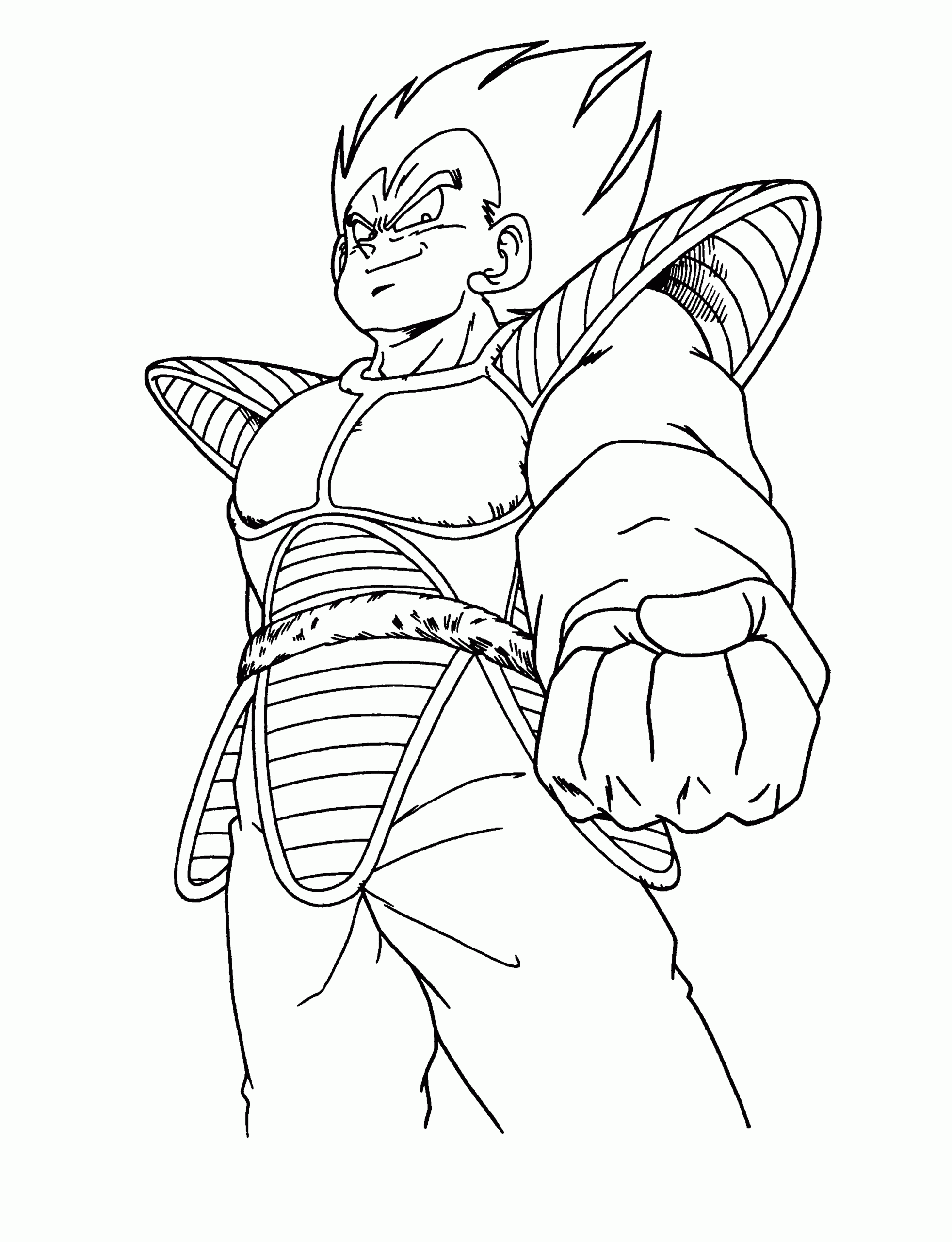 Vegeta Dragon Ball Coloring Pages Vegeta Dragon Ball Coloring Pages