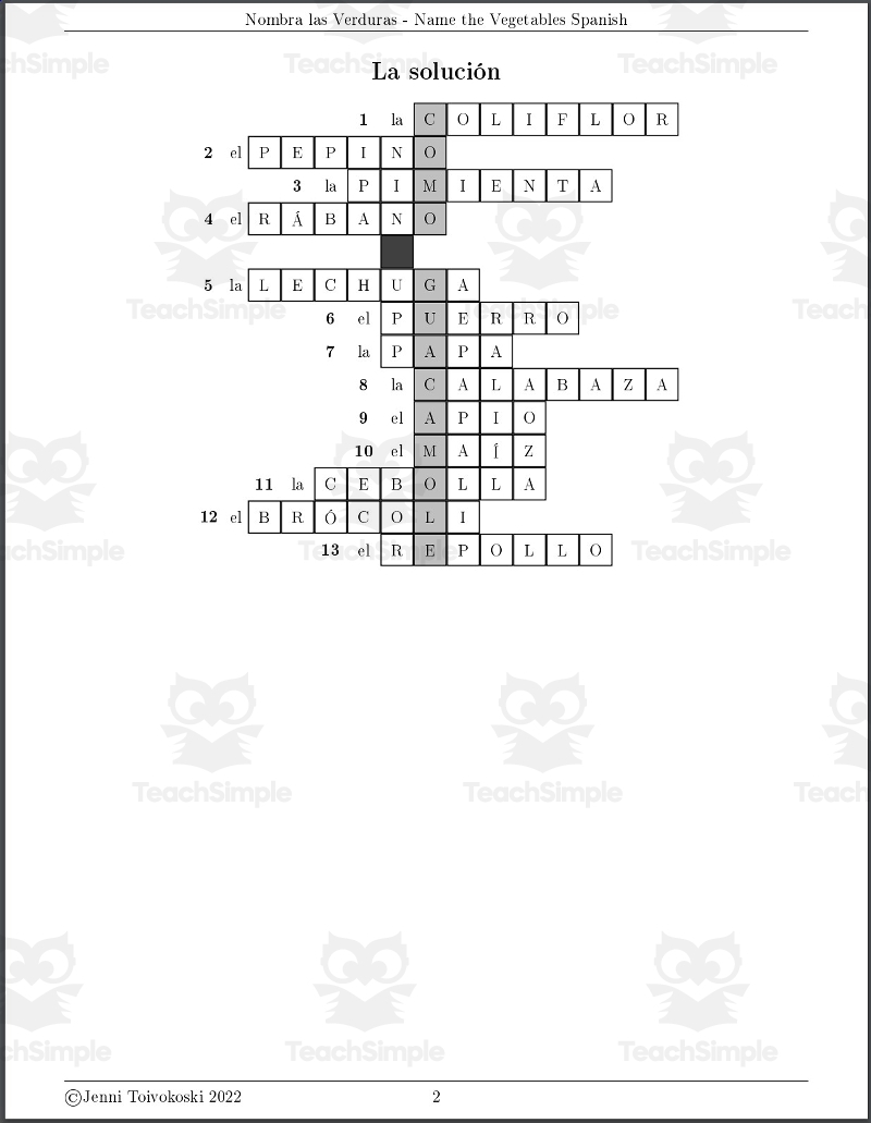 spanish crossword puzzle spanish crossword puzzle