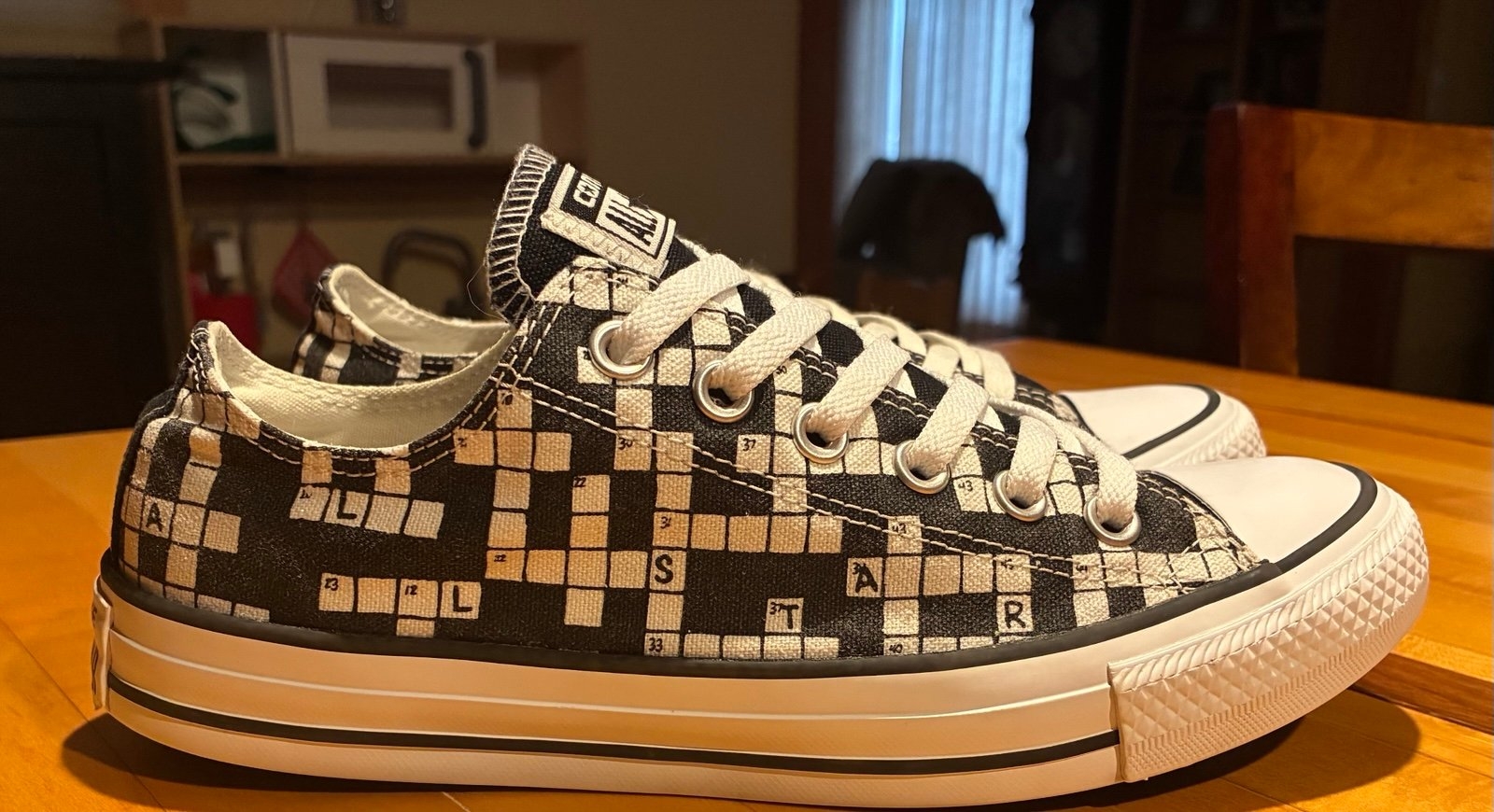 Vintage Converse Chuck Taylor Low Top Crossword Puzzle Sneaker Vintage Converse Chuck Taylor Low Top Crossword Puzzle Sneaker