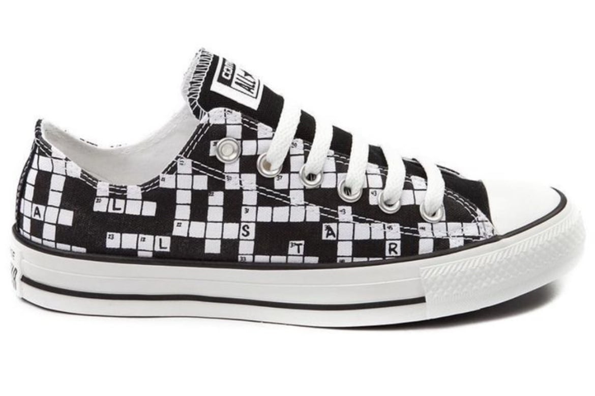 Vintage Converse Chuck Taylor Low Top Crossword Puzzle Sneaker Vintage Converse Chuck Taylor Low Top Crossword Puzzle Sneaker