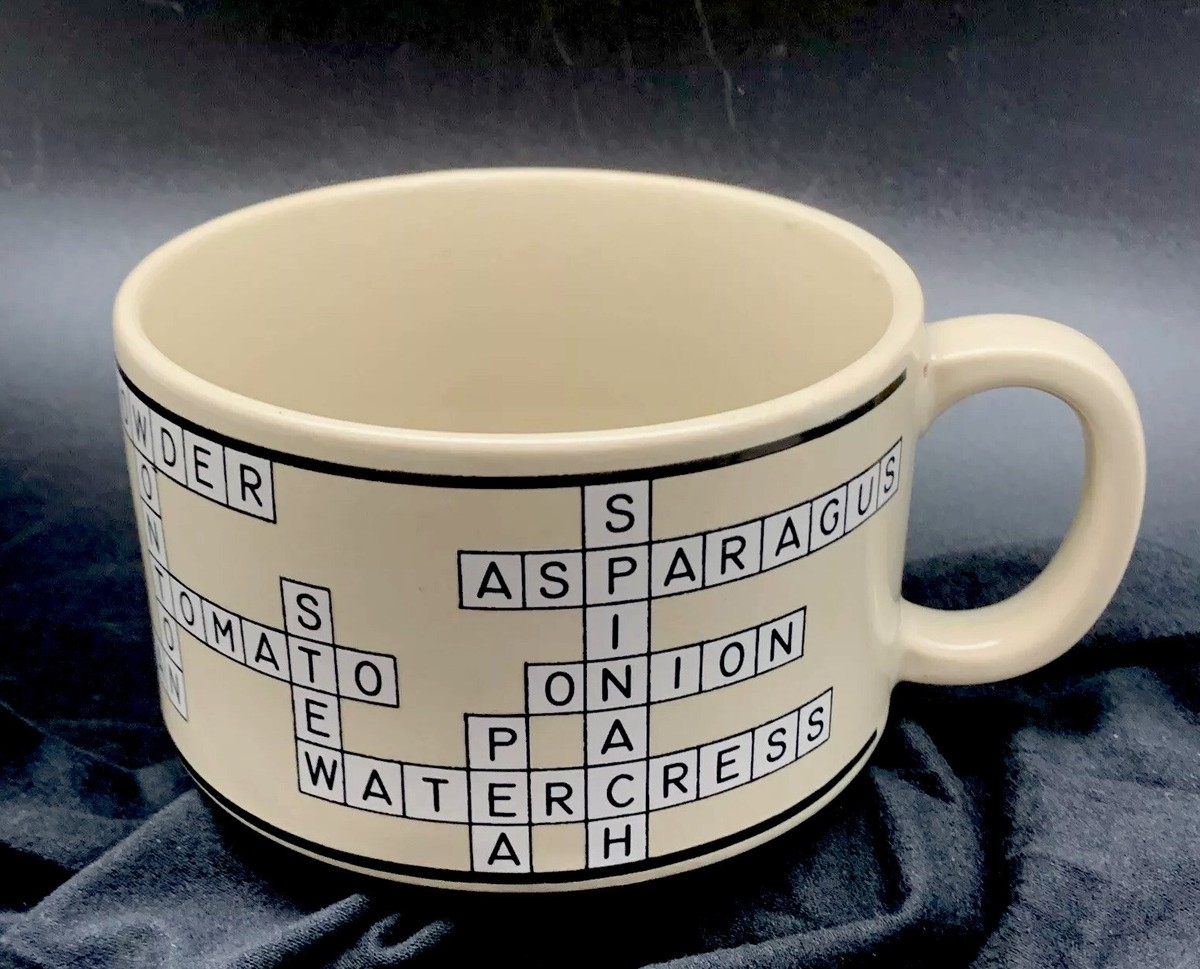 Vintage Soup Crossword Scrabble Puzzle Soup Cup Or Coffee Mug Made In Japan Exc EBay Vintage Soup Crossword Scrabble Puzzle Soup Cup Or Coffee Mug Made In Japan Exc EBay