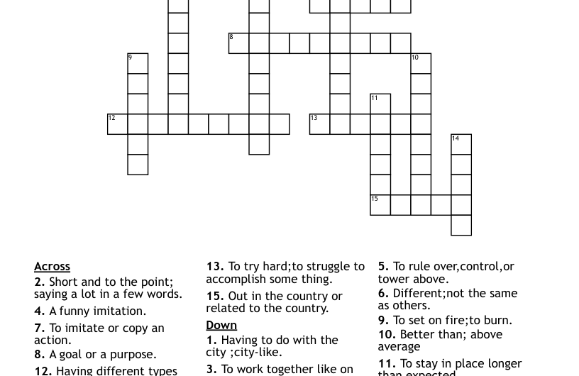 More Than Enough Crossword