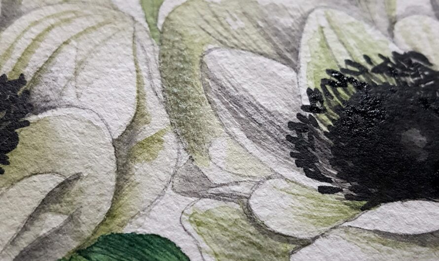 Painting Details On Flowers
