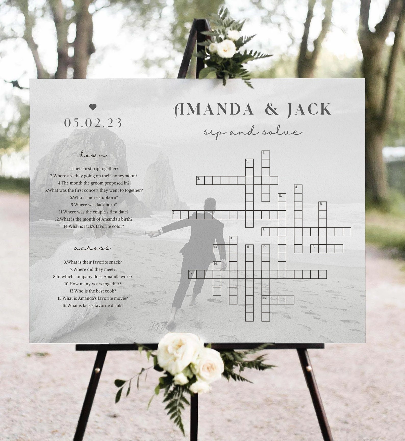 Wedding Crossword Puzzle Template With Photo Printable Bridal Shower Decor Party Activity Games Wedding Sign Game Giant Crossword Puzzle Etsy Australia Wedding Crossword Puzzle Template With Photo Printable Bridal Shower Decor Party Activity Games Wedding Sign Game Giant Crossword Puzzle Etsy Australia