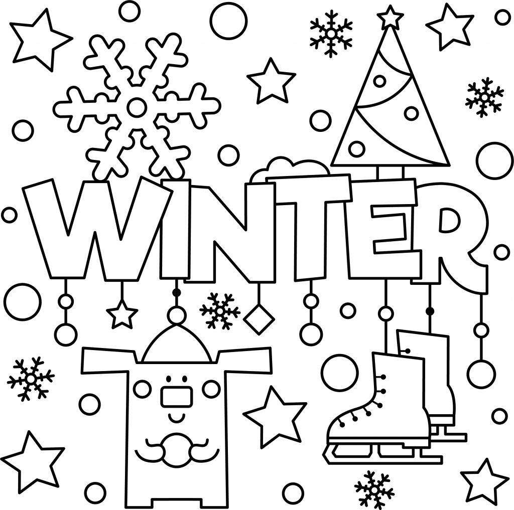 Welcome Winter Colouring Page Thrifty Mommas Tips Welcome Winter Colouring Page Thrifty Mommas Tips