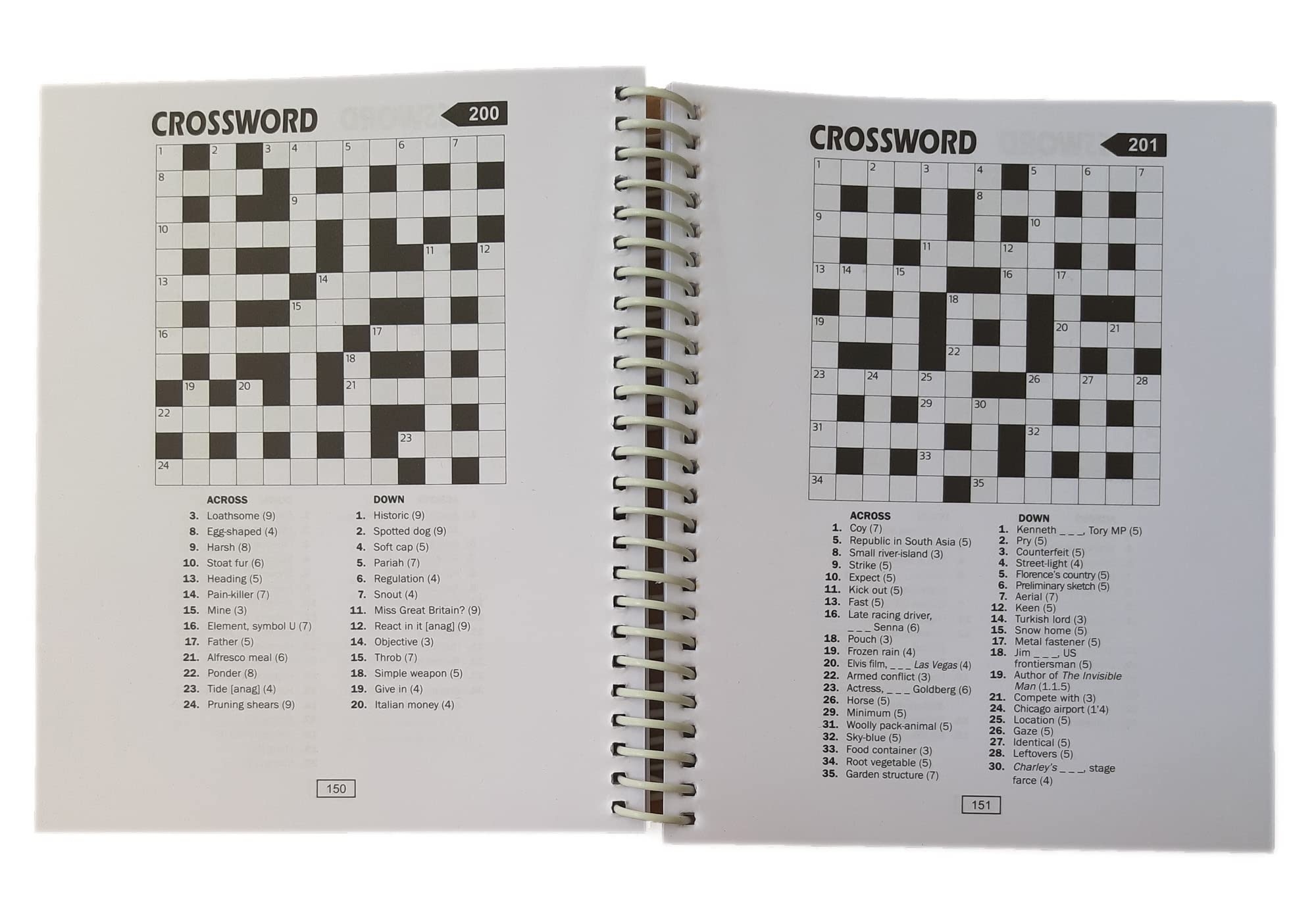 WF Graham Crossword Puzzle Book For Adults Spiral Bound Brain Teasers Travel Puzzles Book With Over 300 Puzzles Amazon de Toys WF Graham Crossword Puzzle Book For Adults Spiral Bound Brain Teasers Travel Puzzles Book With Over 300 Puzzles Amazon de Toys