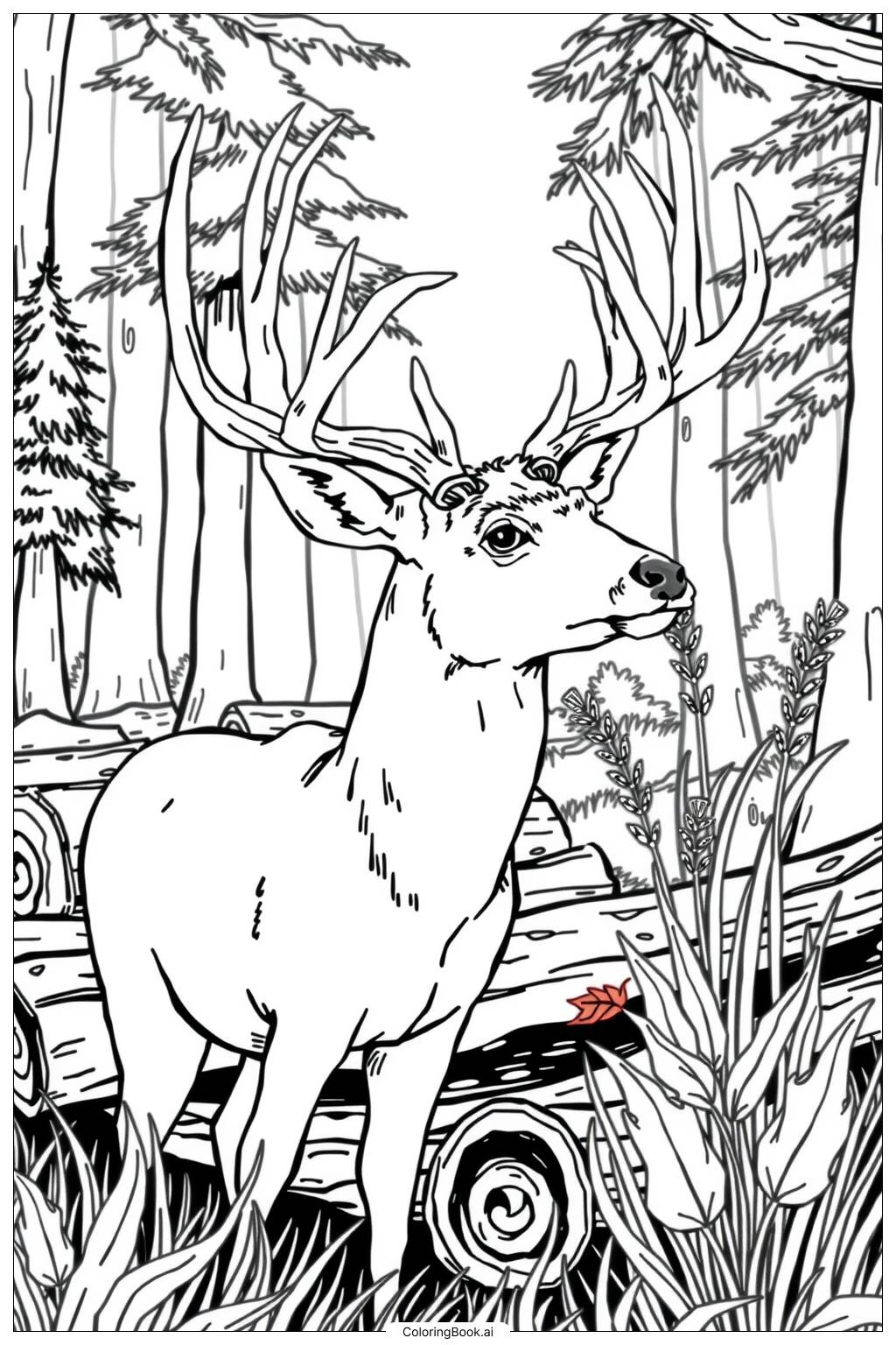 deer coloring book pages deer coloring book pages