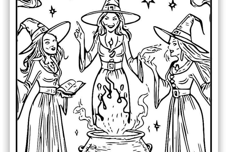 Coloring Pages Of Witches