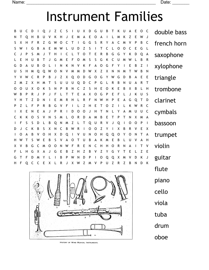 Woodwind Instruments Crossword WordMint Woodwind Instruments Crossword WordMint