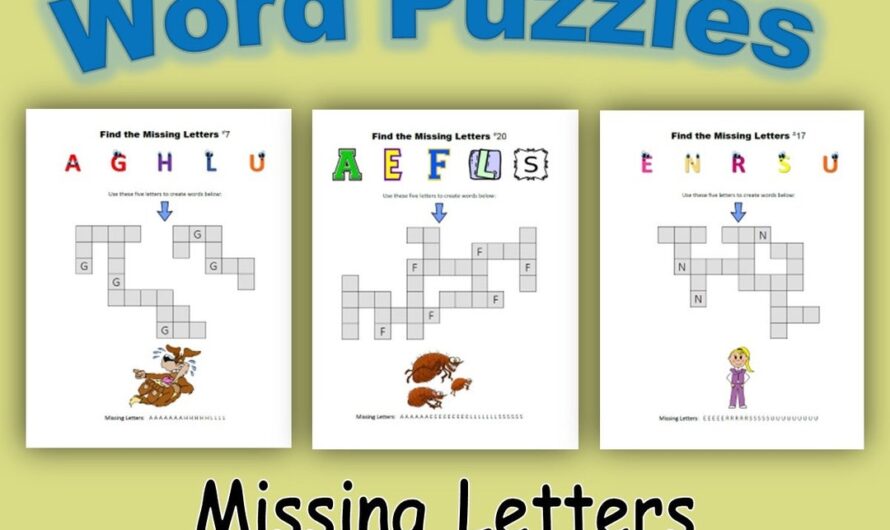 Missing Letter Crossword