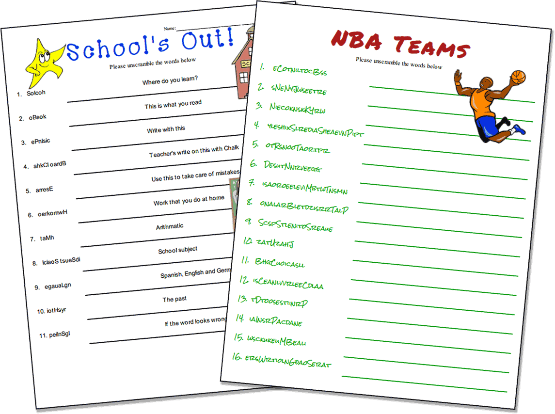 Word Scramble Maker FREE Worksheets Library Word Scramble Maker FREE Worksheets Library