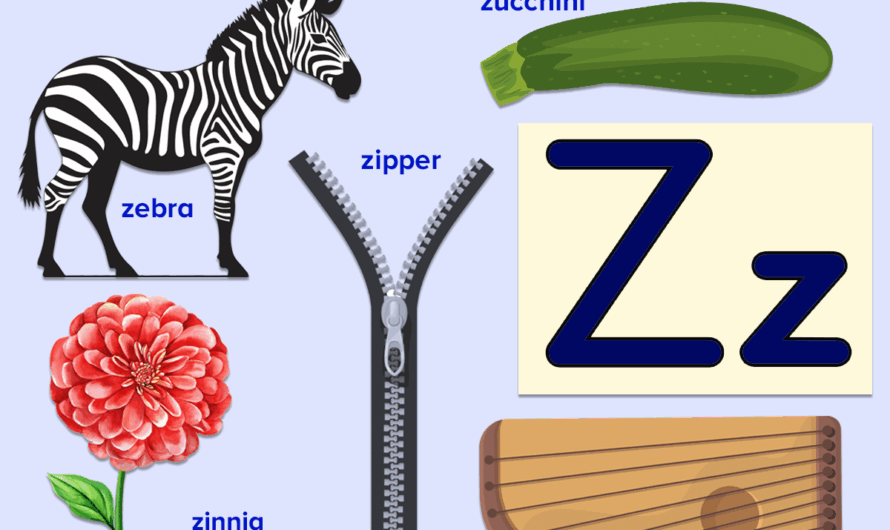 Things That Start With Z Preschool