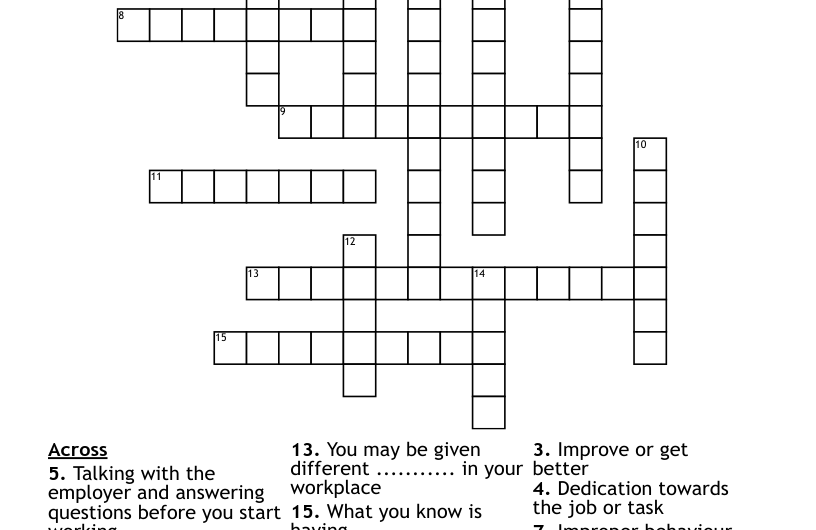 Crossword Clue Work Hard