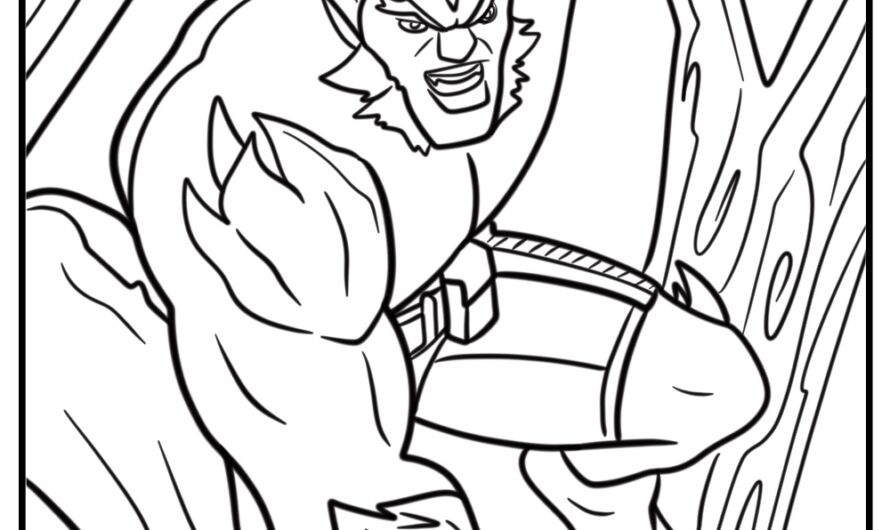 X-men Beast Coloring Page