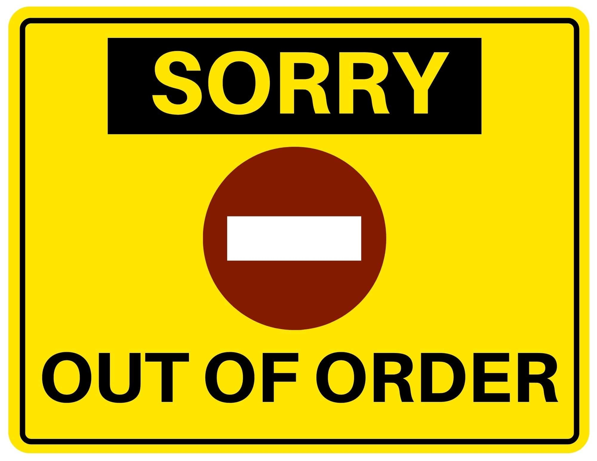 out order sign printable out order sign printable