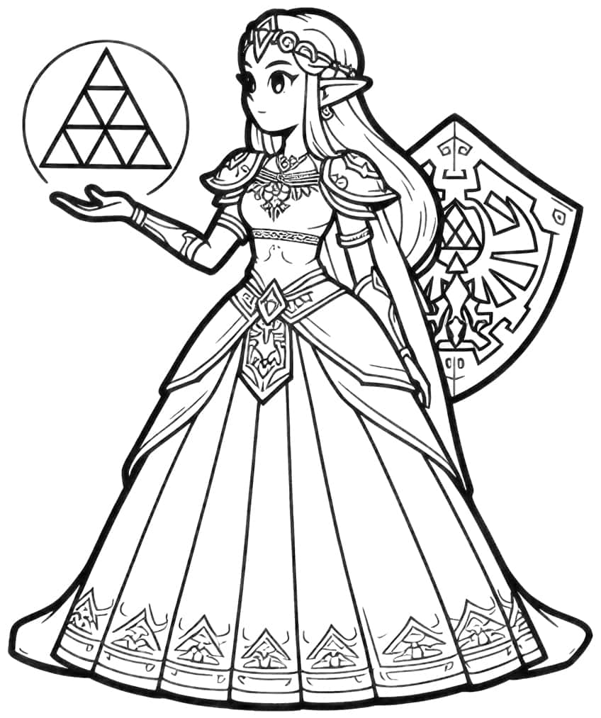 Zelda Coloring Pages 31 Sheets To Color For Fans Zelda Coloring Pages 31 Sheets To Color For Fans