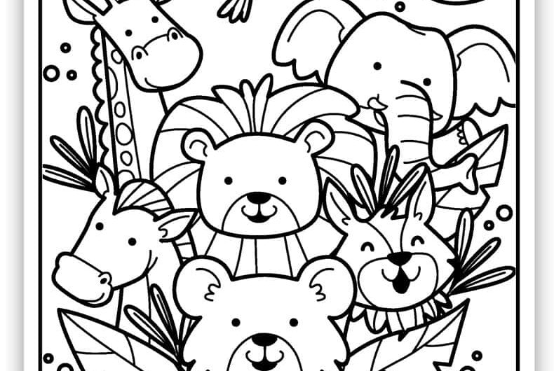 Zoo Animal Coloring Sheets
